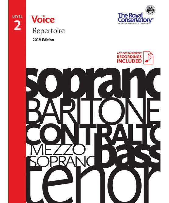 RCM - Voice Repertoire Level 2, 2019 - Remenyi House of Music