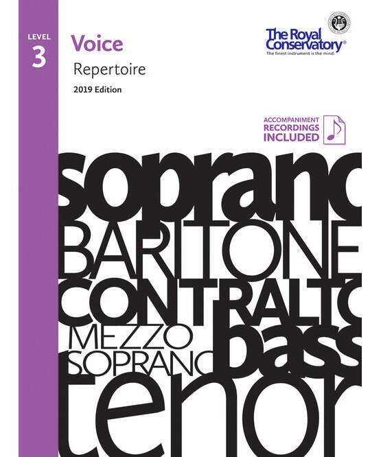 RCM - Voice Repertoire Level 3, 2019 - Remenyi House of Music