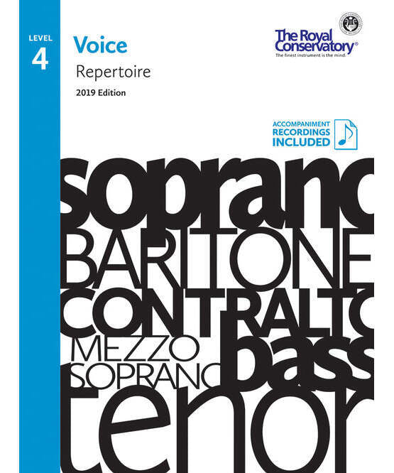 RCM - Voice Repertoire Level 4, 2019 - Remenyi House of Music