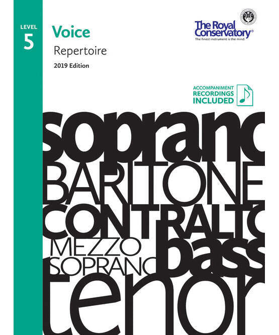 RCM - Voice Repertoire Level 5, 2019 - Remenyi House of Music