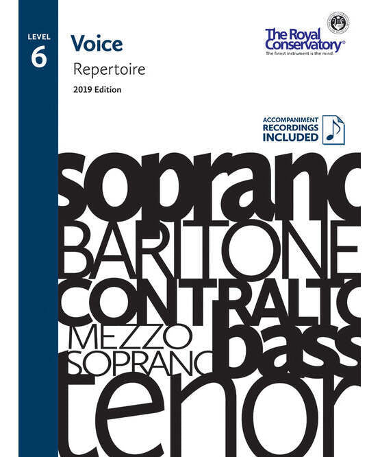 RCM - Voice Repertoire Level 6, 2019 - Remenyi House of Music