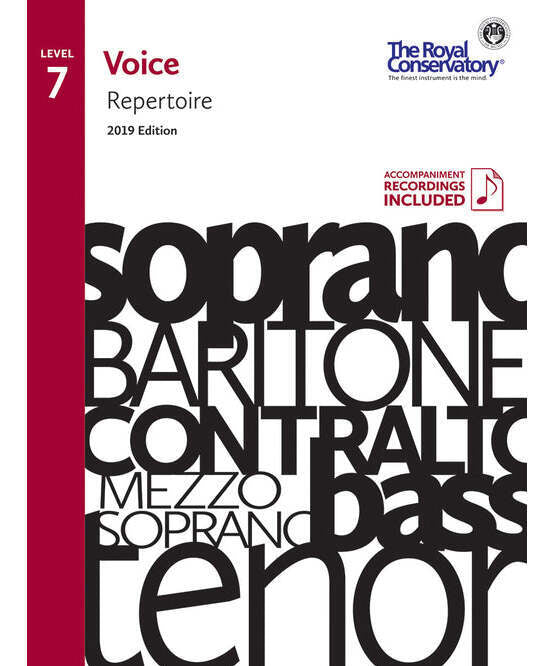 RCM - Voice Repertoire Level 7, 2019 - Remenyi House of Music