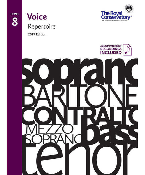 RCM - Voice Repertoire Level 8, 2019 - Remenyi House of Music