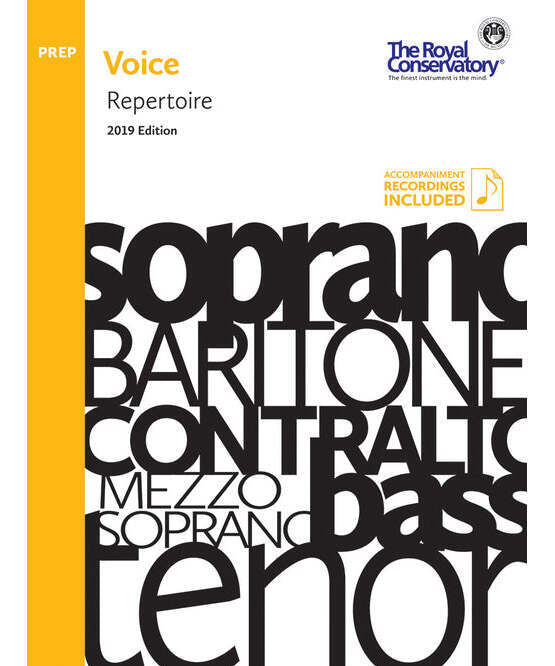 RCM - Voice Repertoire Preparatory, 2019 - Remenyi House of Music