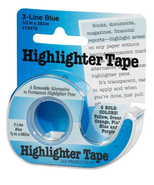 Removable Highlighter Tape - Blue - Remenyi House of Music