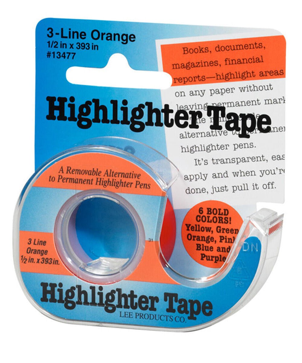 Removable Highlighter Tape - Orange - Remenyi House of Music