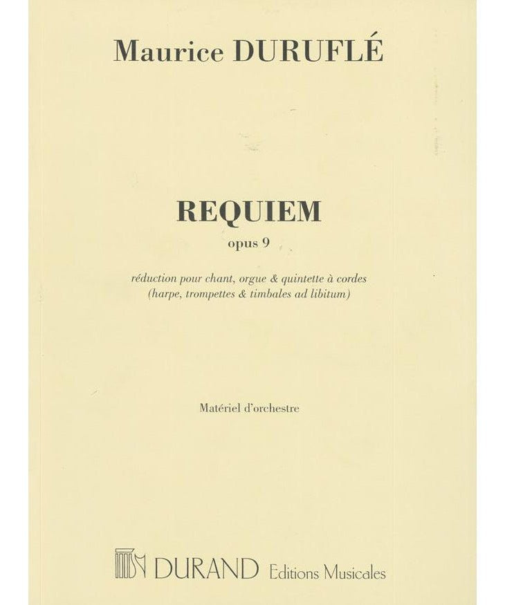 Requiem, Op. 9 (SATB Chorus Parts) - Remenyi House of Music