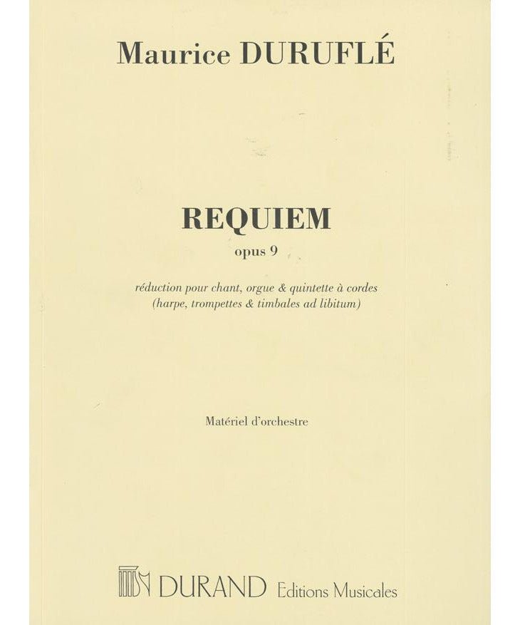 Requiem, Op. 9 (SATB Chorus Parts) - Remenyi House of Music