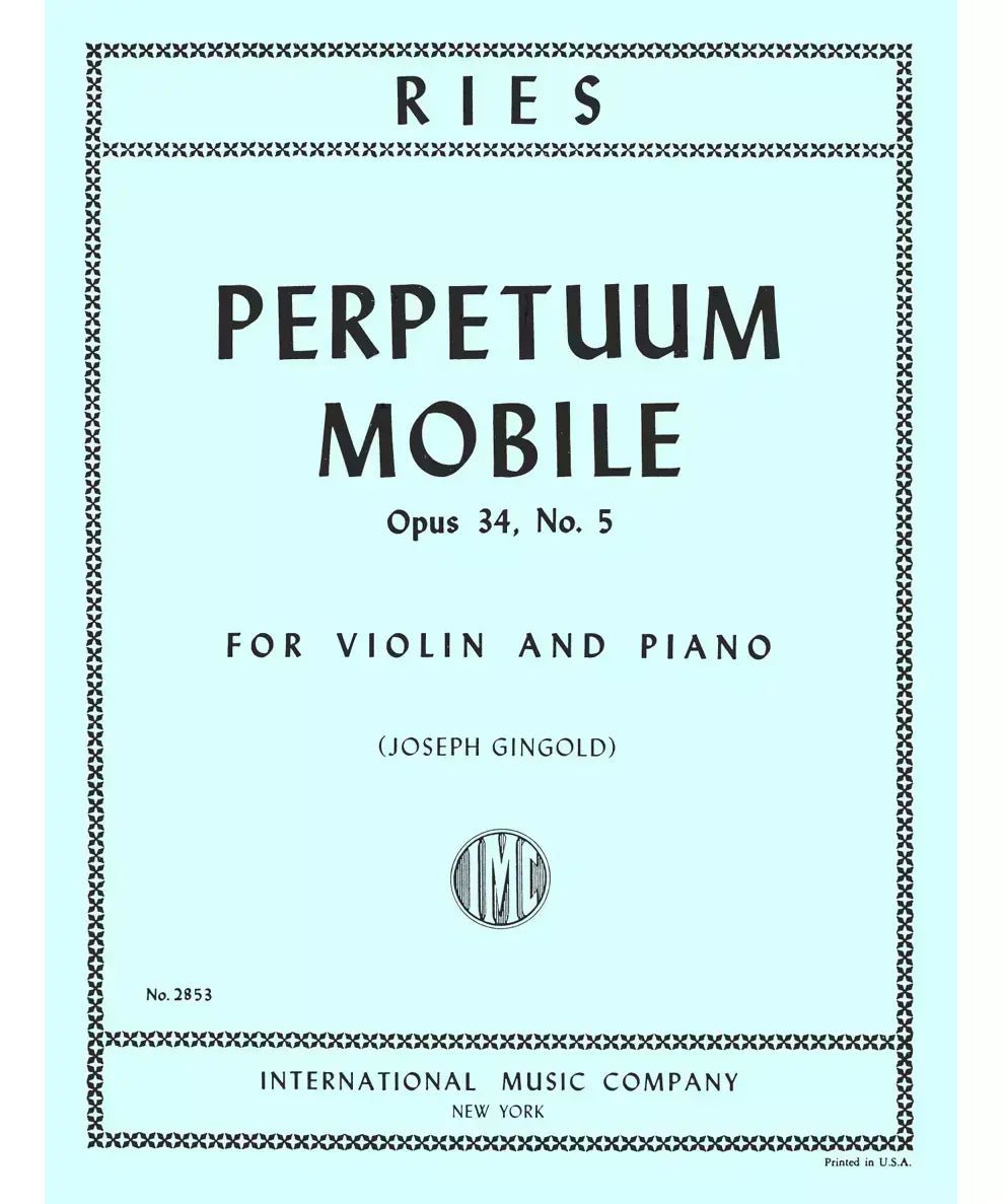 Ries, F. - Perpetuum Mobile, Op 34 No 5 - Remenyi House of Music
