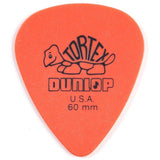 Dunlop 418P.60 Tortex Standard .60mm Orange Guitar Picks, 12-Pack