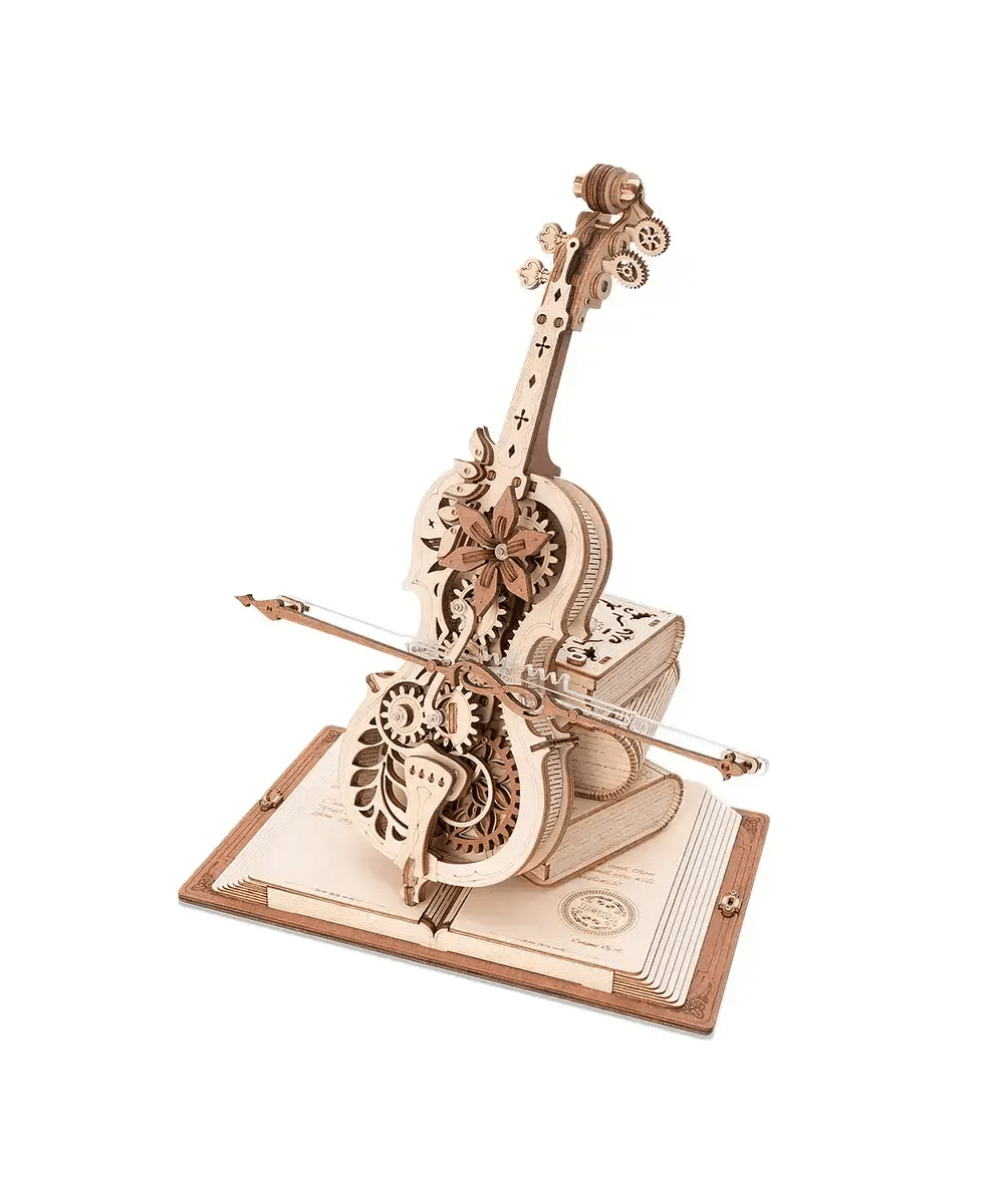 ROKR Magic Cello - Mechanical Music Box 3D Wooden Puzzle - Remenyi House of Music