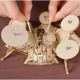 Rolife Drum Kit Wooden Model Kit - Remenyi House of Music
