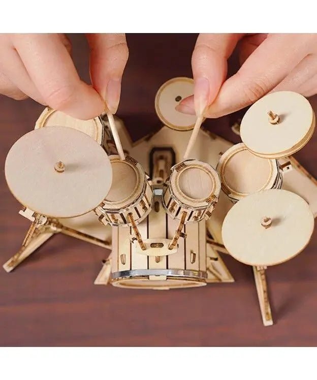 Rolife Drum Kit Wooden Model Kit - Remenyi House of Music