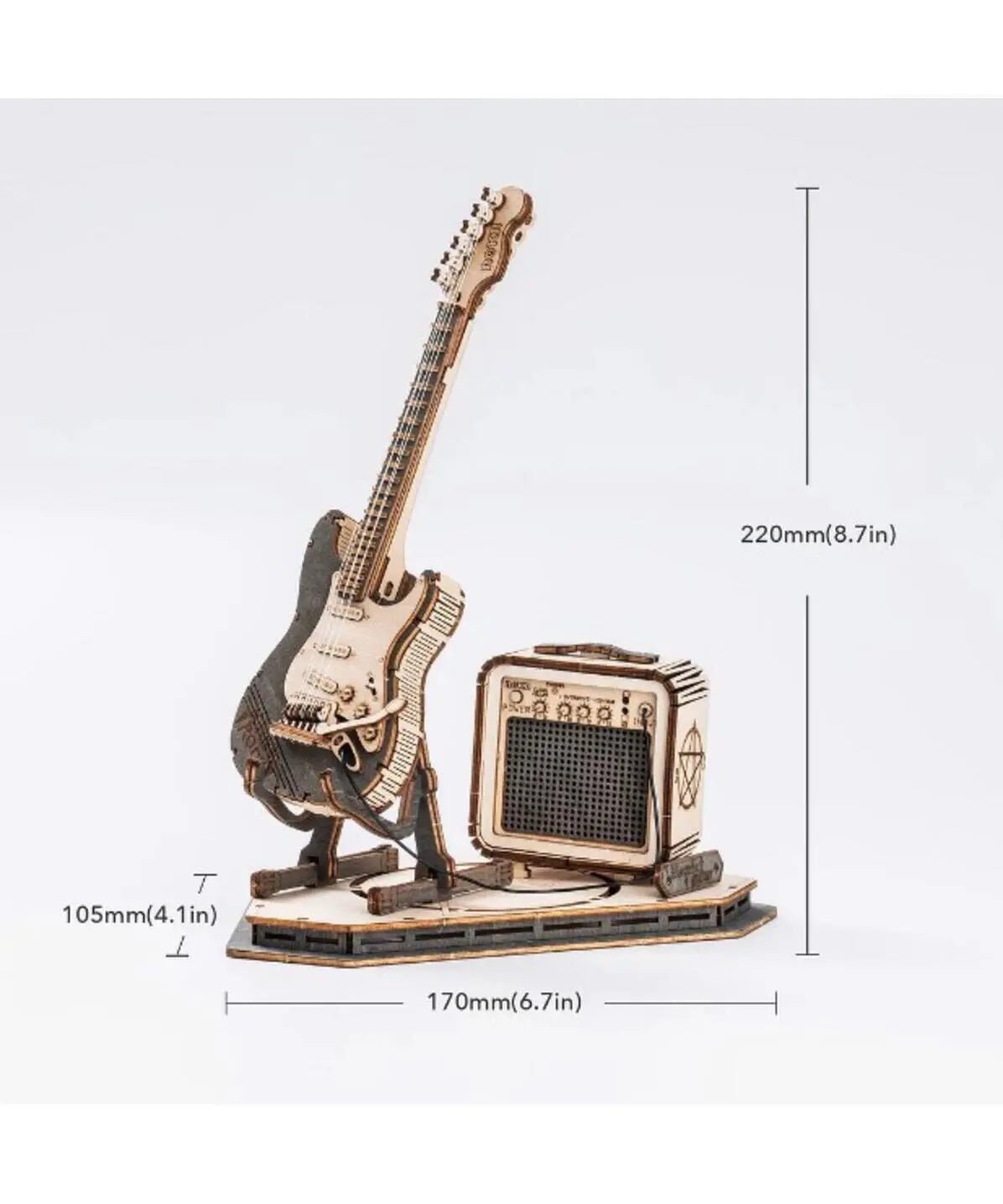 Rolife ROKR Electric Guitar Wooden Model Kit - Remenyi House of Music