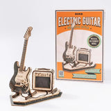 Rolife ROKR Electric Guitar Wooden Model Kit - Remenyi House of Music