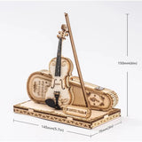 Rolife ROKR Violin Capriccio Wooden Model Kit - Remenyi House of Music