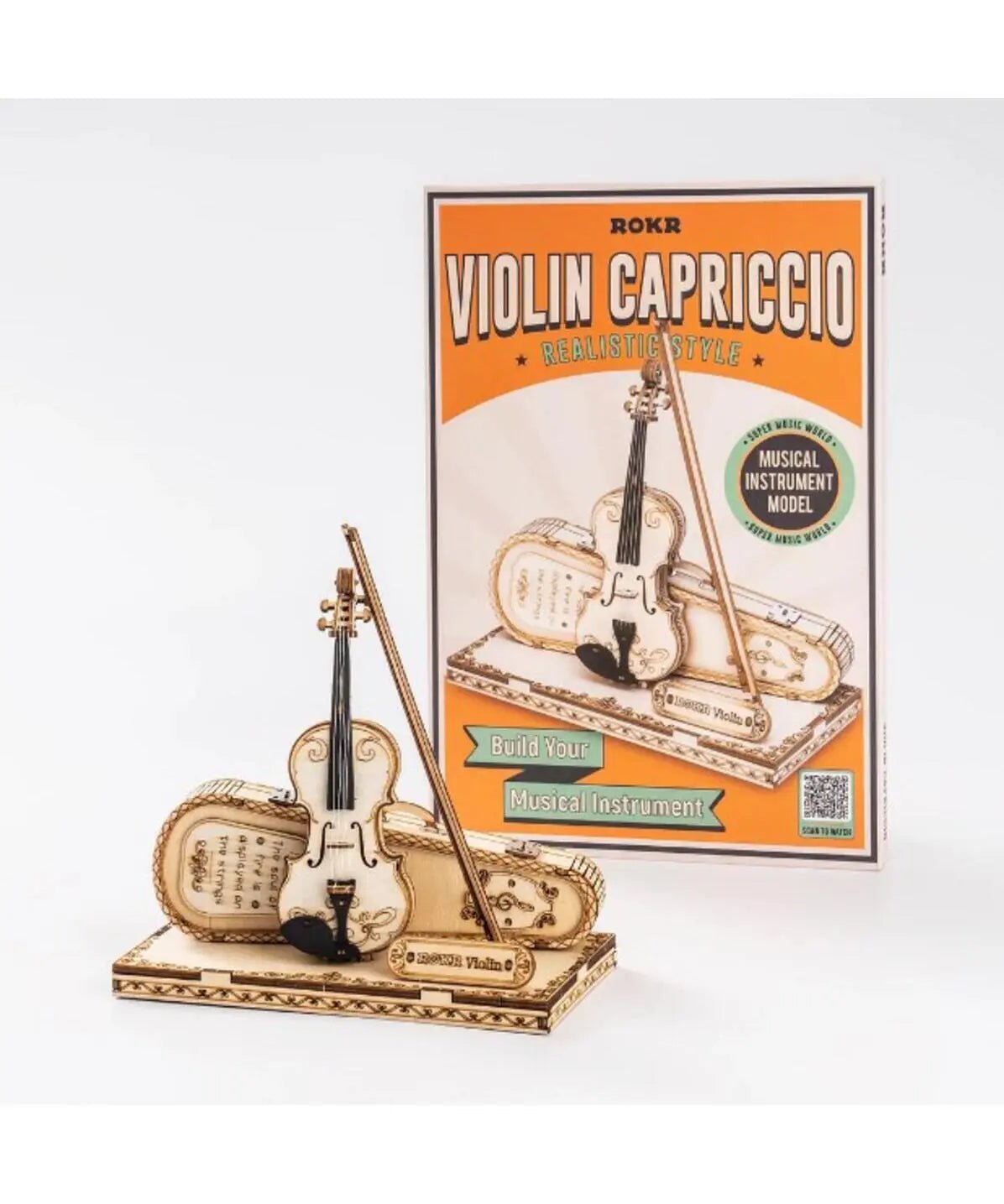 Rolife ROKR Violin Capriccio Wooden Model Kit - Remenyi House of Music