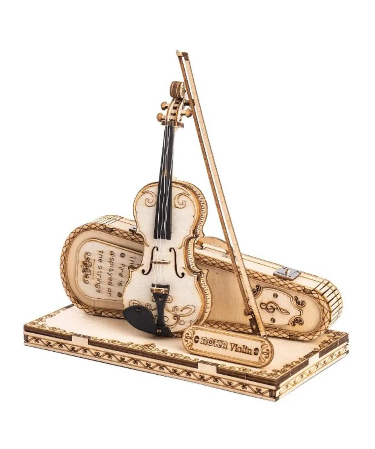 Rolife ROKR Violin Capriccio Wooden Model Kit - Remenyi House of Music