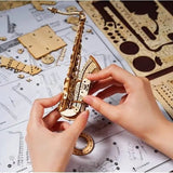 Rolife Saxophone Wooden Model Kit - Remenyi House of Music