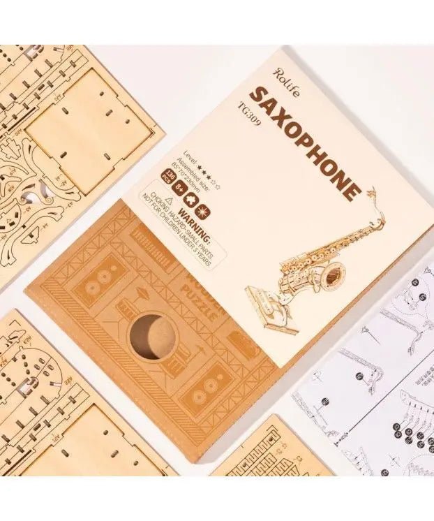 Rolife Saxophone Wooden Model Kit - Remenyi House of Music