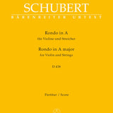 Rondo for Violin and Strings in A major D 438 - Remenyi House of Music