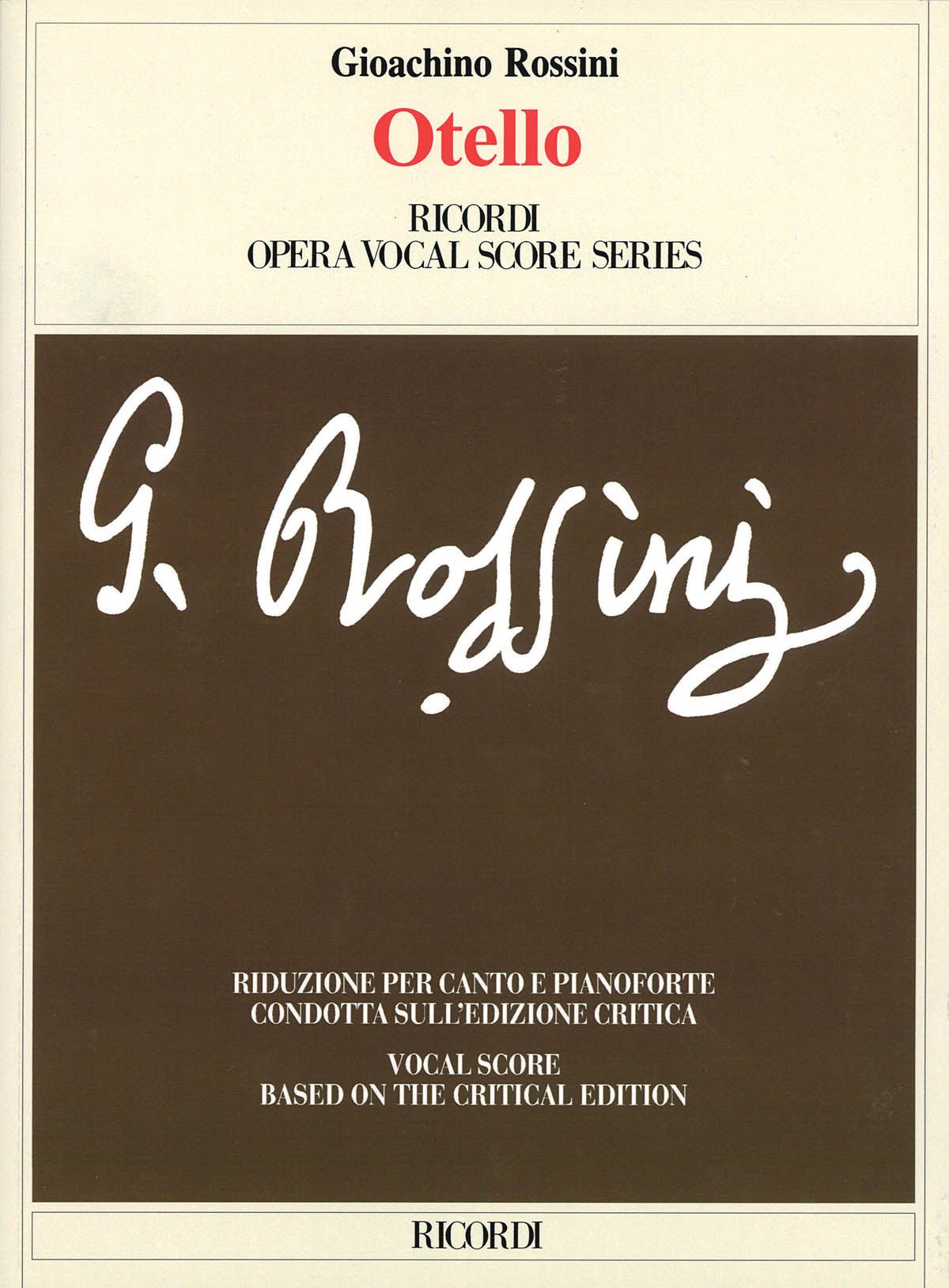 Rossini, G. - Otello - Remenyi House of Music