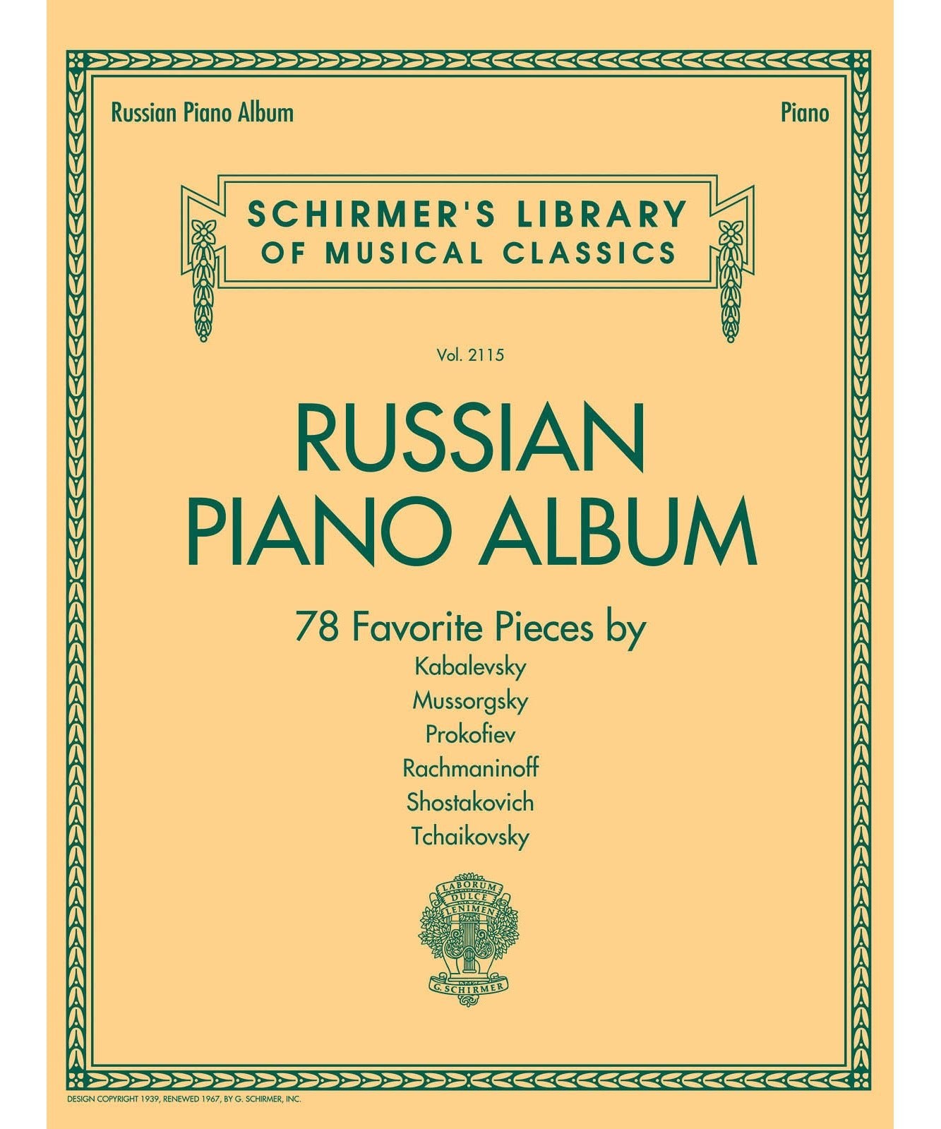 Russian Piano Album - 78 Favorite Pieces - Remenyi House of Music