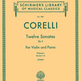 Corelli A. - Twelve Sonatas, Op. 5 - Volume 1