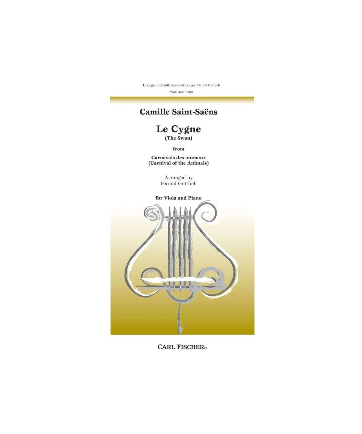 Saint - Saens, C. - Le Cygne (The Swan) - for viola - Remenyi House of Music