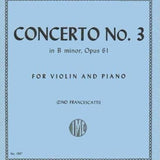 Saint - Saëns C. - Violin Concerto No. 3 in B Minor, Op. 61 - Remenyi House of Music