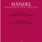 Sämtliche Sonaten für Blockflöte und Basso continuo - Remenyi House of Music