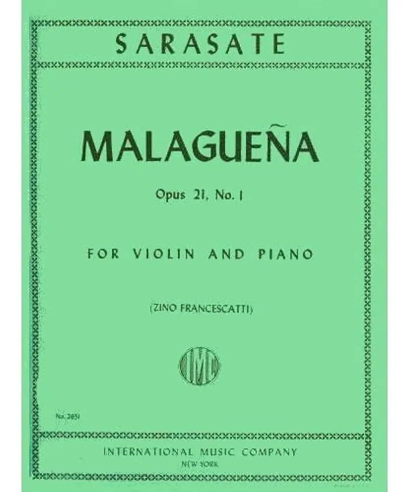Sarasate P. - Malagueña Op 21/1 - Remenyi House of Music
