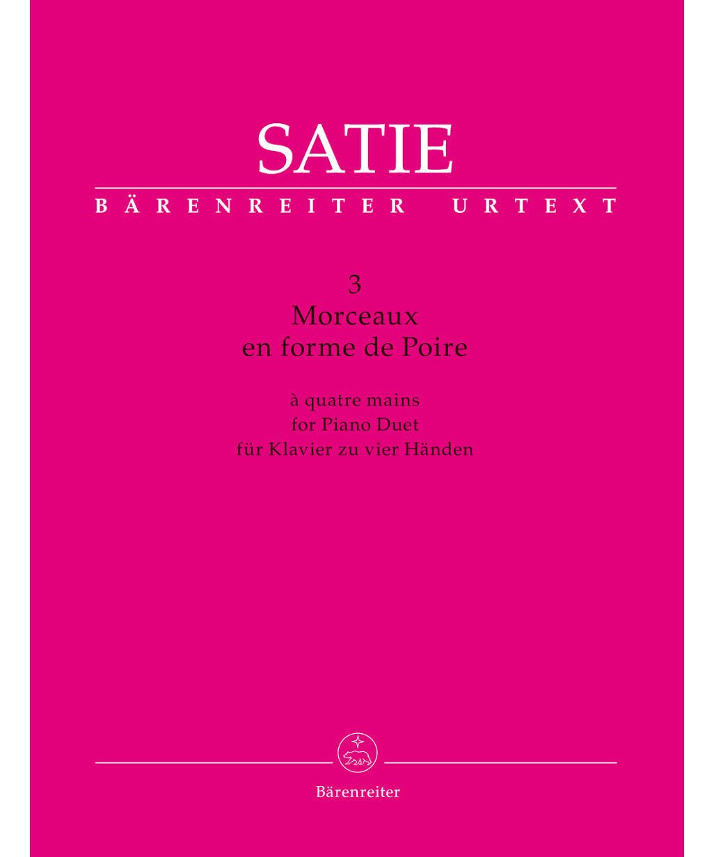 Satie E. - 3 Morceaux En Forme De Poire 1 P 4 H - Remenyi House of Music