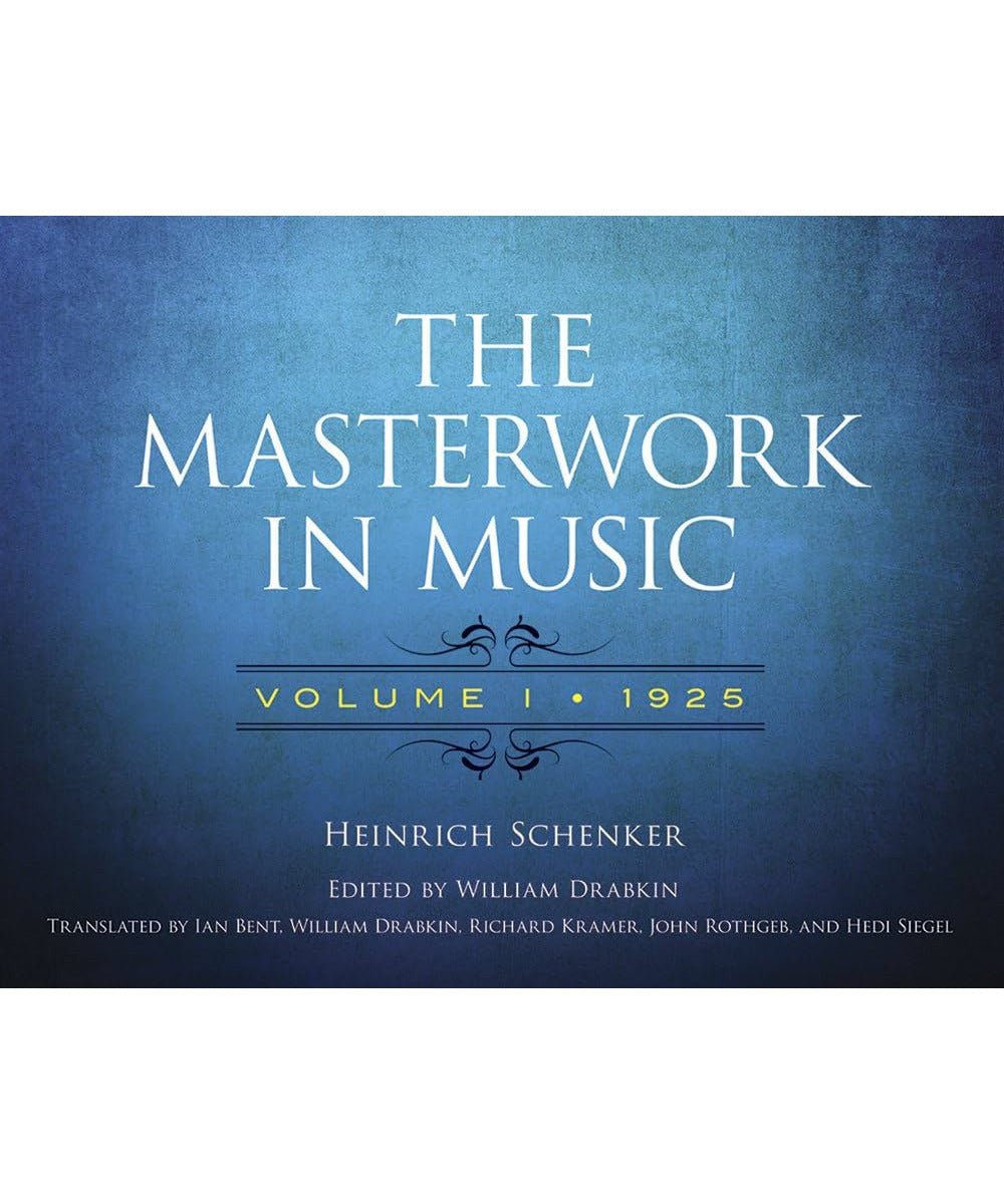 Schenker, H. - Masterwork in Music Vol. 1 - 1925 - Remenyi House of Music