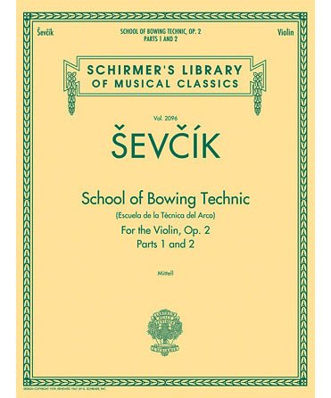 School of Bowing Technics, Op. 2, Parts 1 & 2 - Remenyi House of Music