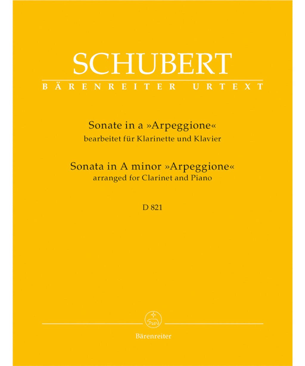 Schubert F. - Arpeggione Sonata In A - D 821 Bb Clar - Remenyi House of Music