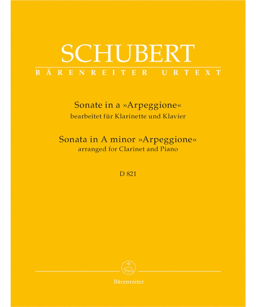 Schubert F. - Arpeggione Sonata In A - D 821 Bb Clar - Remenyi House of Music