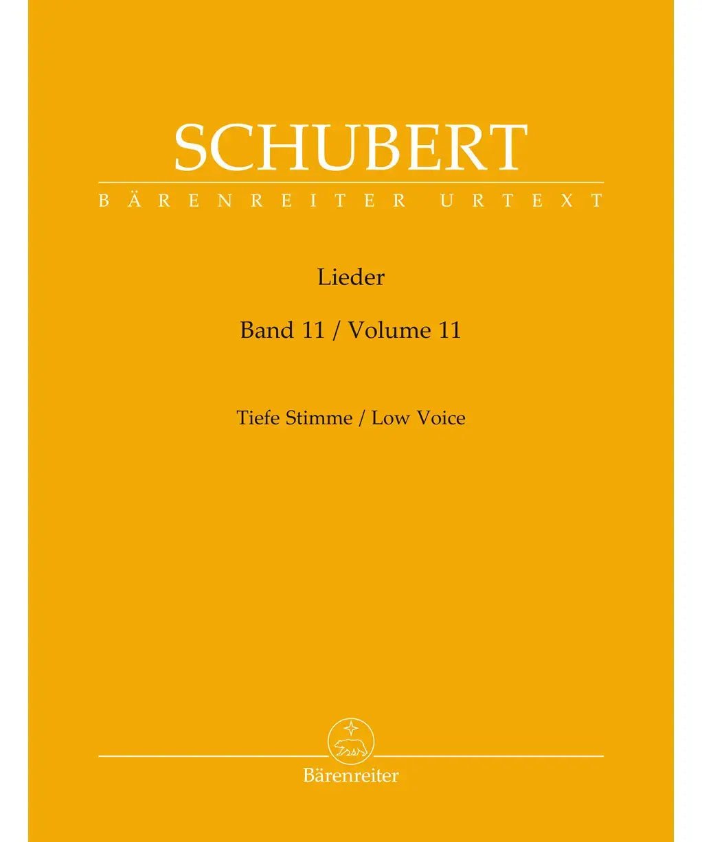 Schubert, F. - Lieder, Volume 11 - Low Voice - Remenyi House of Music
