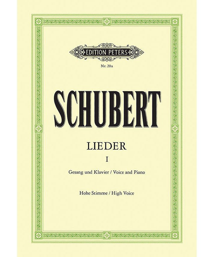 Schubert, F. - Songs, Volume 1 (High Voice) - Remenyi House of Music