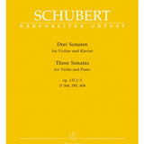 Schubert, F. - Three Violin Sonatas (D 384, 385, 408) - Remenyi House of Music