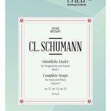 Schumann C. - Complete Songs Volume 1 Op 12 Op 13 Op 23 - Remenyi House of Music