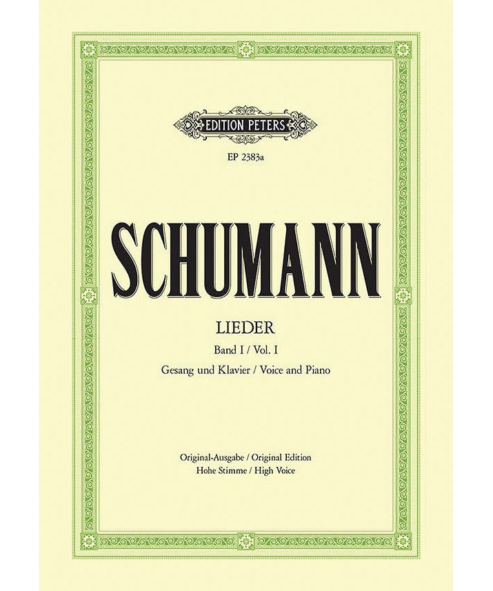 Schumann R. - Complete Songs, Vol. 1 - (High Voice) - Remenyi House of Music