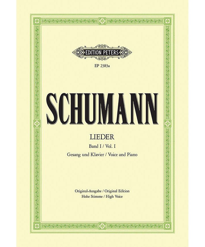 Schumann R. - Complete Songs, Vol. 1 - (High Voice) - Remenyi House of Music