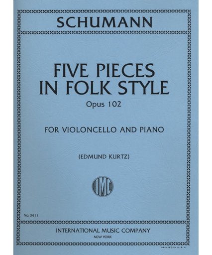 Schumann R. - Five Pieces in Folk Style Op 102 - Remenyi House of Music