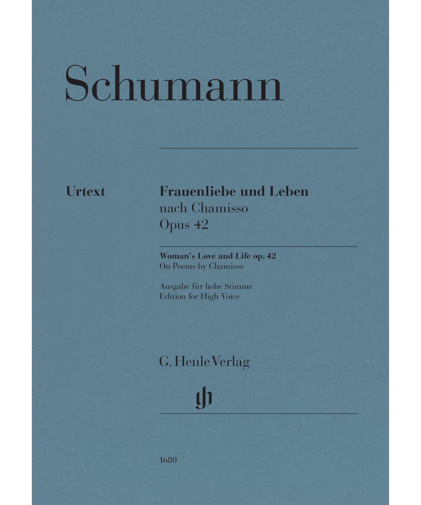 Schumann, R. - Woman's Love and Life Op 42 (Frauenliebe und Leben) (High Voice) - Remenyi House of Music