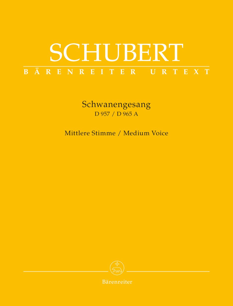 Schwanengesang. Thirteen lieder on poems by Rellstab and Heine D 957 / "Die Taubenpost" D 965 A - Remenyi House of Music