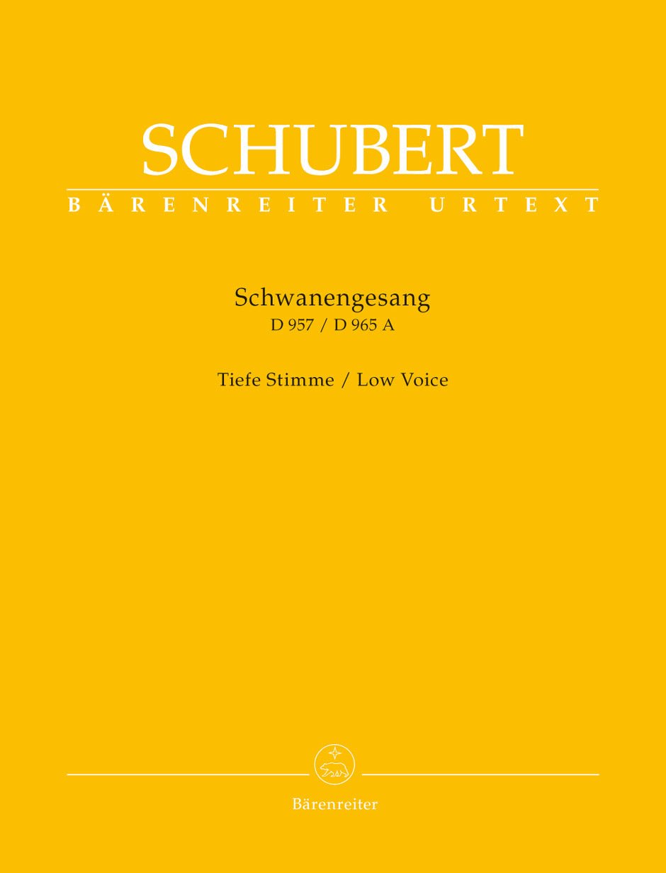 Schwanengesang. Thirteen lieder on poems by Rellstab and Heine D 957 / "Die Taubenpost" D 965 A - Remenyi House of Music