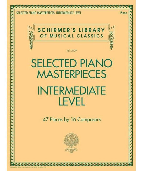 Selected Piano Masterpieces - Intermediate Level - Remenyi House of Music