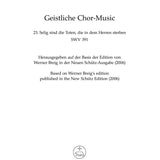 Selig sind die Toten, die in dem Herren sterben SWV 391 - Remenyi House of Music