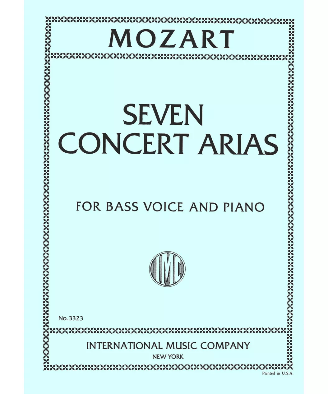 Seven Concert Arias (#6 with obbligato string bass) - Remenyi House of Music